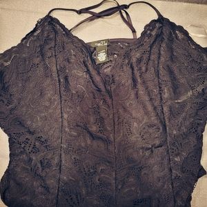 Rue 21 black lace bodysuit